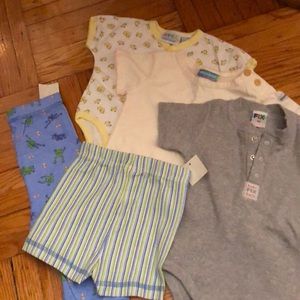 A bundle of baby clothes